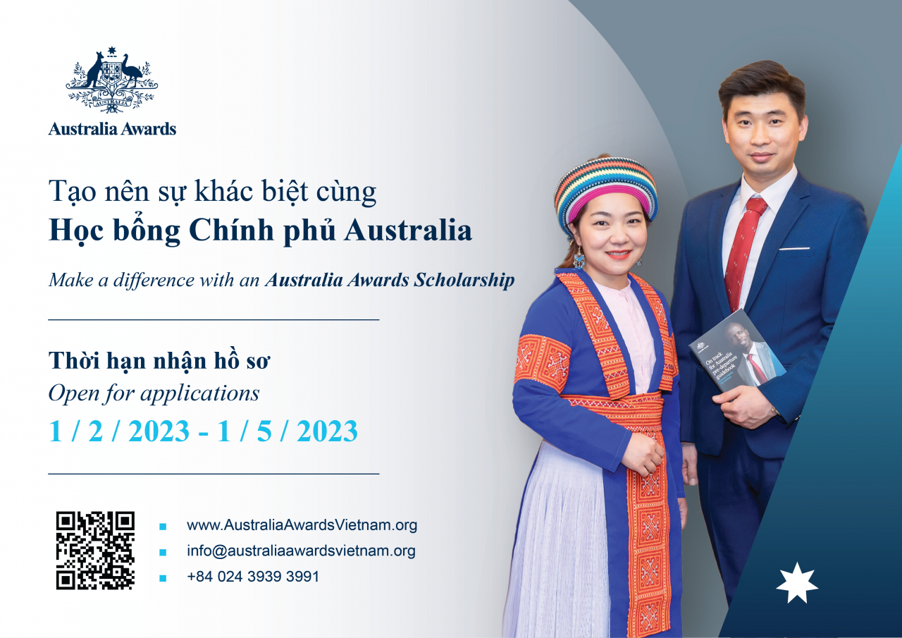 Chương trình Học bổng Chính phủ Australia bắt đầu nhận hồ sơ