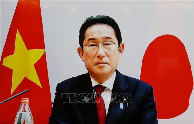 Tổng Bí thư Nguyễn Phú Trọng hội đàm trực tuyến cấp cao với Chủ tịch Đảng Dân chủ Tự do, Thủ tướng Nhật Bản