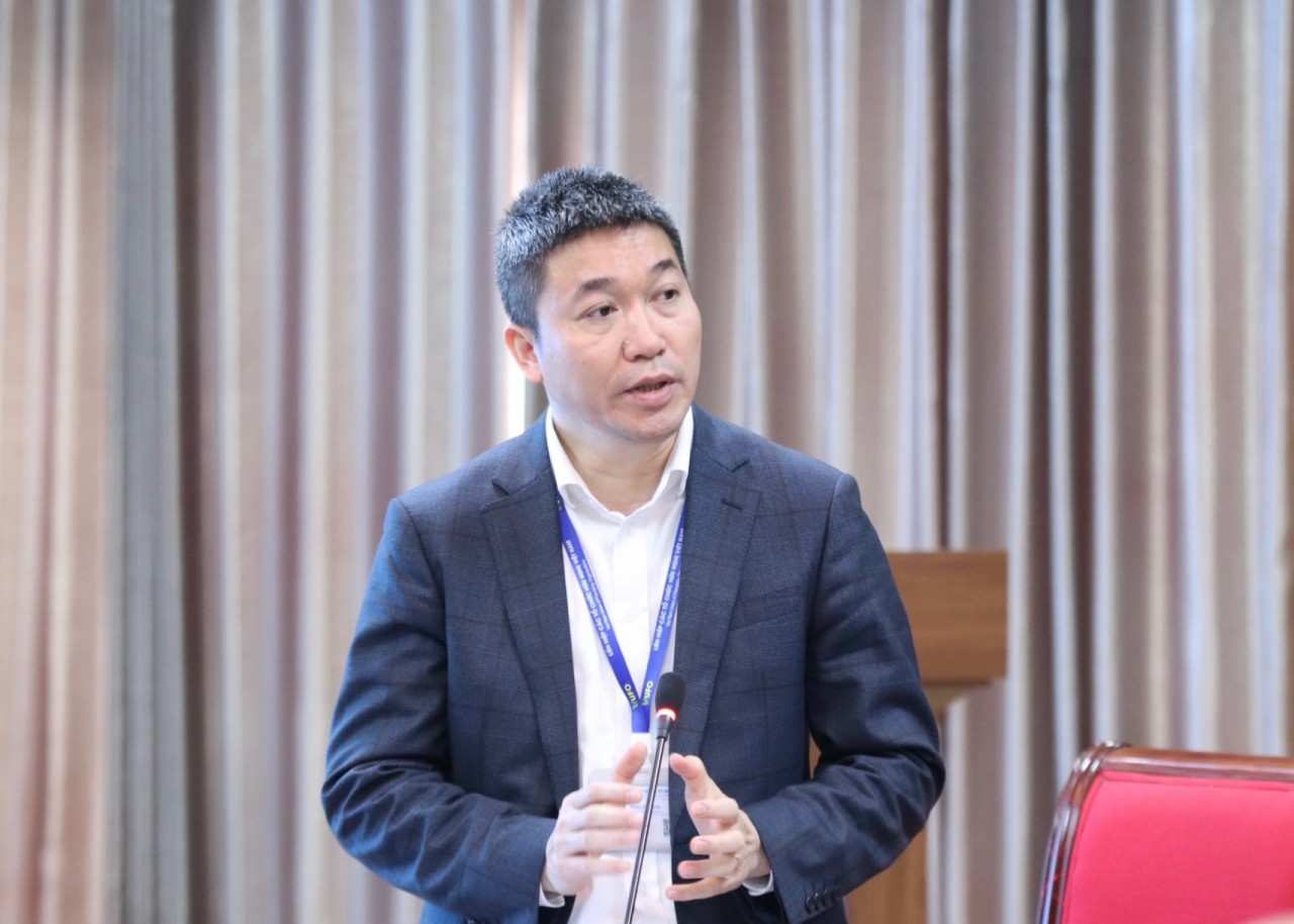 Phó Chủ tịch - Tổng Thư ký VUFO Phan Anh Sơn phát biểu tại Hội nghị.
