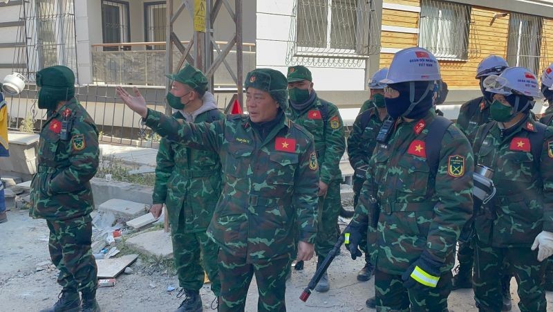Lực lượng cứu hộ, cứu nạn của Việt Nam tại Thổ Nhĩ Kỳ tìm thấy hai vị trí có dấu hiệu sự sống