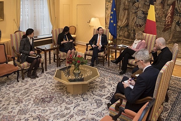 Chủ tịch Hạ viện Bỉ khẳng định ủng hộ tăng cường hợp tác với Việt Nam | Chính trị | Vietnam+ (VietnamPlus)
