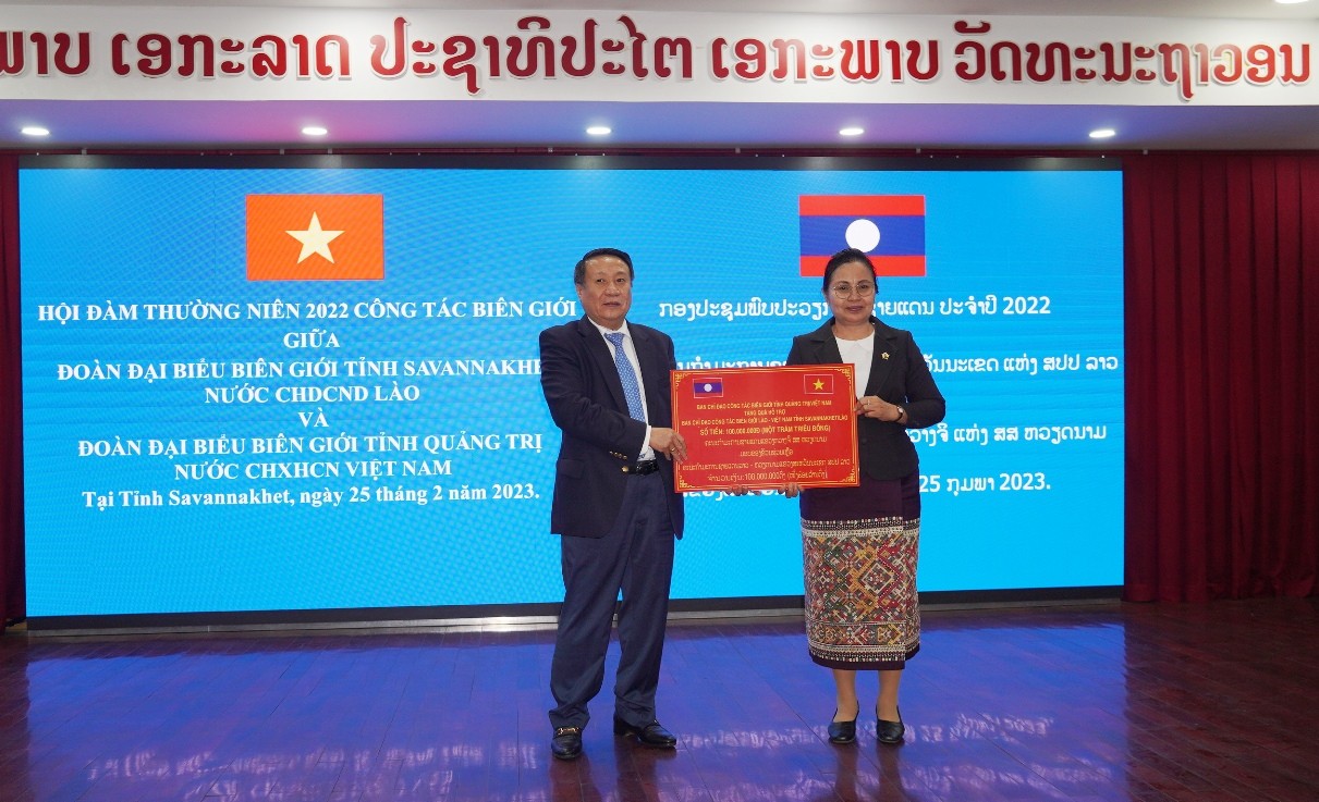Quảng Trị và Savannakhet (Lào) Ký kết Biên bản hội đàm thường niên 2023