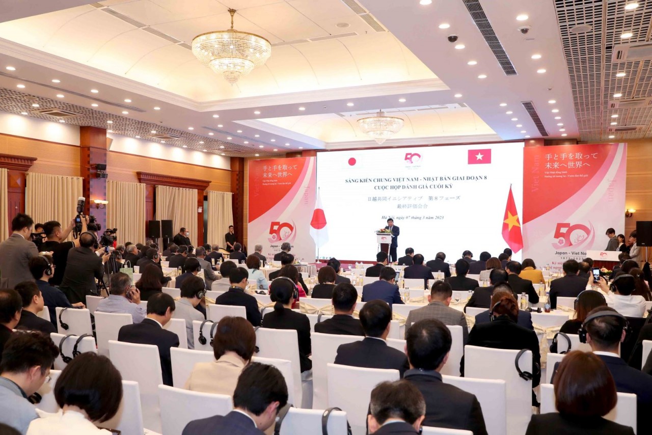 Hội thảo Kinh tế cấp cao Kỷ niệm 50 năm quan hệ ngoại giao giữa Việt Nam và Nhật Bản diễn ra ngày 07/3/2023, tại Hà Nội (Ảnh: 