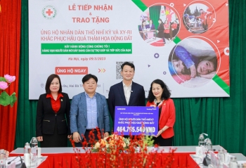 Hội Chữ thập đỏ Việt Nam trao tặng 200.000 USD hỗ trợ người dân Thổ Nhĩ Kỳ và Syria