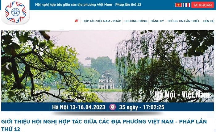 Hà Nội tuyên truyền hội nghị hợp tác giữa các địa phương của Việt Nam và Pháp lần thứ 12