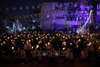 Đại lễ cầu siêu tại Chùa Phật tích ở Lào tưởng niệm 64 chiến sĩ hy sinh anh dũng bảo vệ Gạc Ma