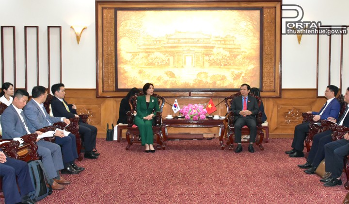 Tăng cường mối quan hệ hợp tác giữa Hàn Quốc và tỉnh Thừa Thiên Huế