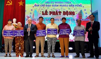 thua thien hue phat dong phong trao dong ho khong co ho ngheo tai thi xa huong thuy