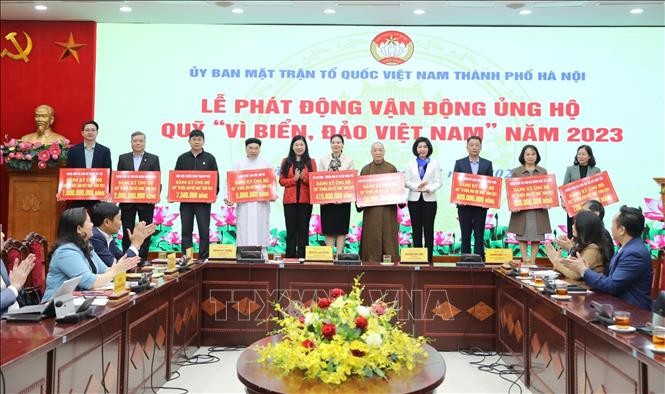 Hà Nội: Hơn 30 tỷ đồng đăng ký ủng hộ quỹ "Vì biển, đảo Việt Nam" 2023