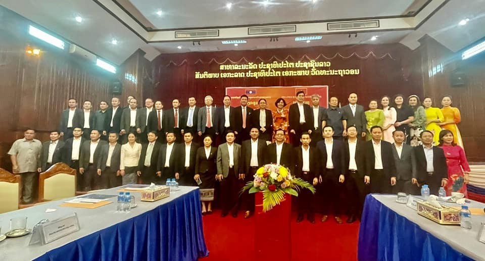 Các đại biểu tham gia Hội nghị xúc tiến hợp tác đầu tư, thương mại Việt Nam năm 2023 khu vực Bắc Lào.
