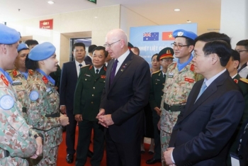 Chủ tịch nước Võ Văn Thưởng và Toàn quyền Australia thăm Cục Gìn giữ hòa bình Việt Nam