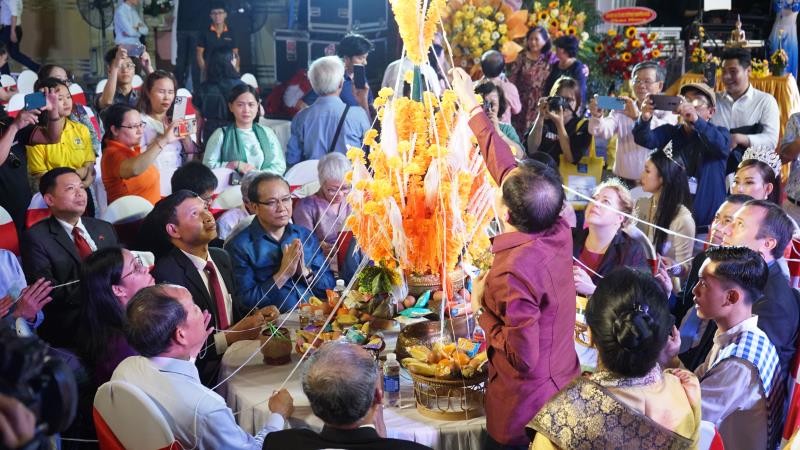 Lễ hội Tết Bunpimay Lào 2566 tại Đà Nẵng (Ảnh: CAND).