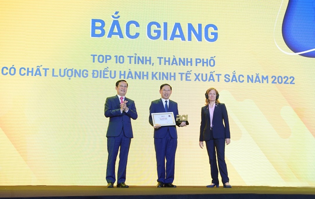 Bắc Giang có vị trí thứ 2 trong bảng xếp hạng PCI 2022.