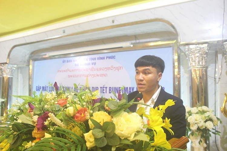Lưu học sinh Lào vui Tết cổ truyền Bunpimay năm 2023 tại Vĩnh Phúc