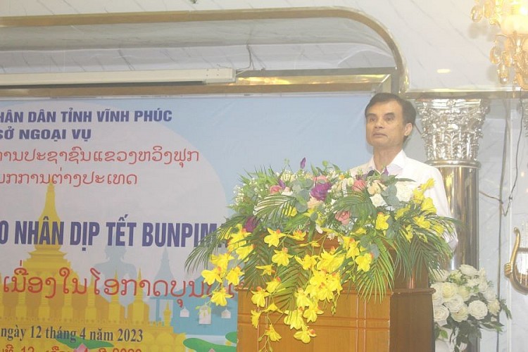 Lưu học sinh Lào vui Tết cổ truyền Bunpimay năm 2023 tại Vĩnh Phúc