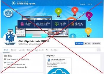 Cảnh báo fanpage giả mạo cơ quan bảo hiểm xã hội để lừa đảo người dân