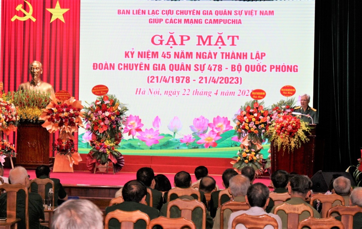 gặp mặt kỉ niệm 45 năm Ngày thành lập Đoàn CGQS 478 Bộ Quốc phòng