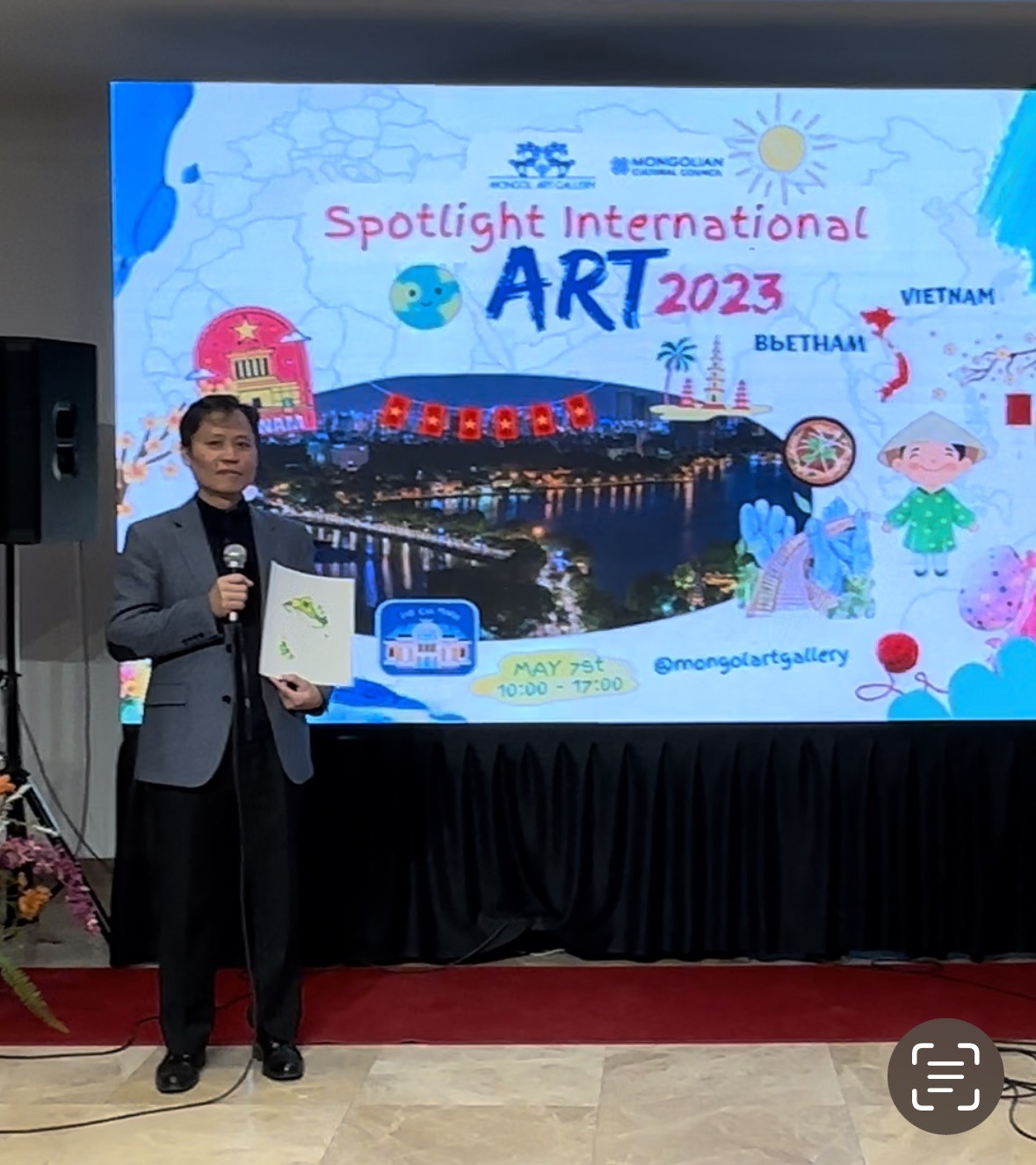 Việt Nam gây ấn tượng tại Triển lãm nghệ thuật tiêu điểm quốc tế 2023 tại Mông Cổ
