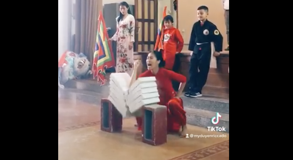 Clip phụ nữ Việt mặc áo dài biểu diễn võ thuật gây ấn tượng mạnh với người dân Italia