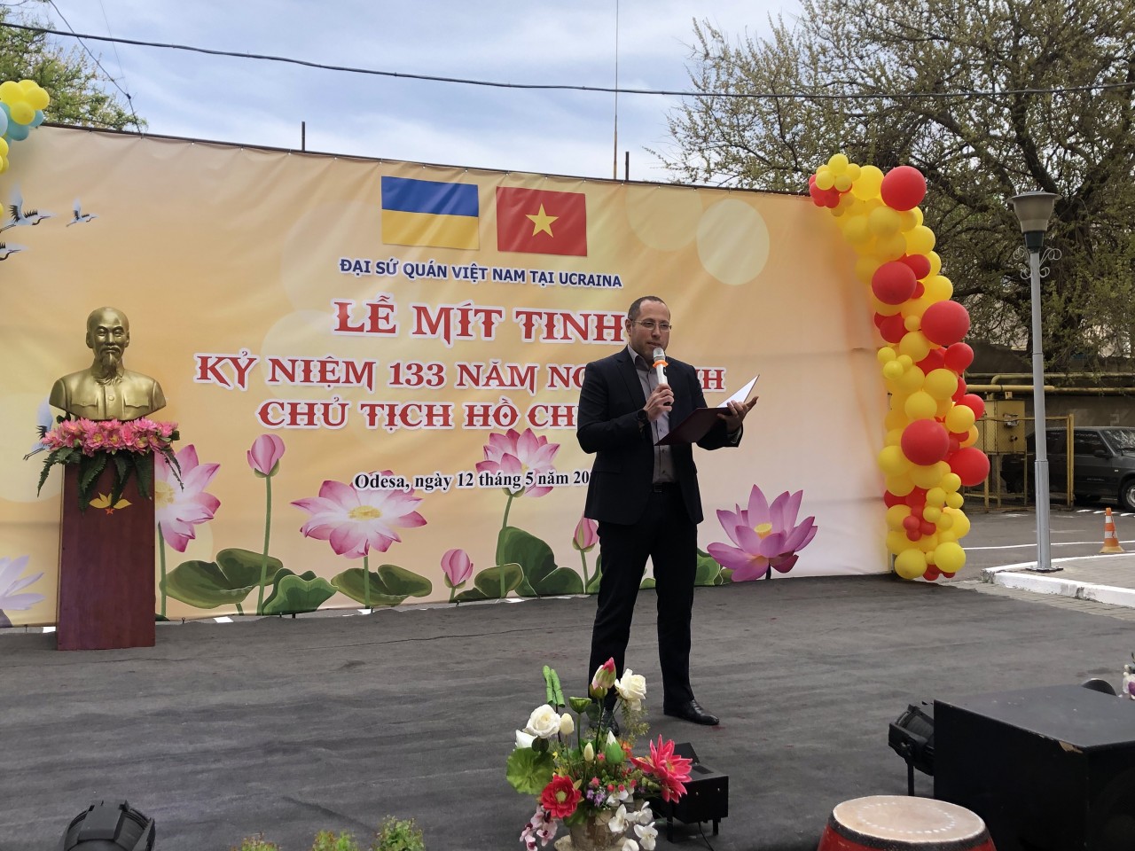 Kỷ niệm 133 năm ngày sinh Chủ tịch Hồ Chí Minh tại Odesa, Ukraine