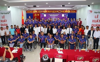 Đoàn thể thao người khuyết tật Việt Nam xuất quân dự ASEAN Para Games 12
