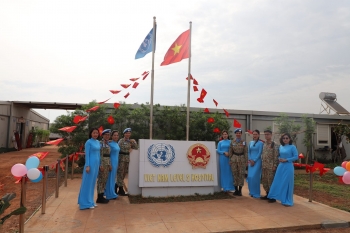 "Check-in" cột cờ Việt Nam tại Nam Sudan