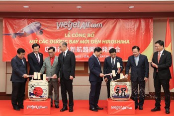 Vietjet công bố đường bay thẳng đầu tiên giữa Việt Nam và Hiroshima chào mừng hội nghị thượng đỉnh G7