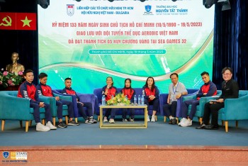Đội tuyển aerobic Việt Nam giao lưu với sinh viên Thành phố Hồ Chí Minh