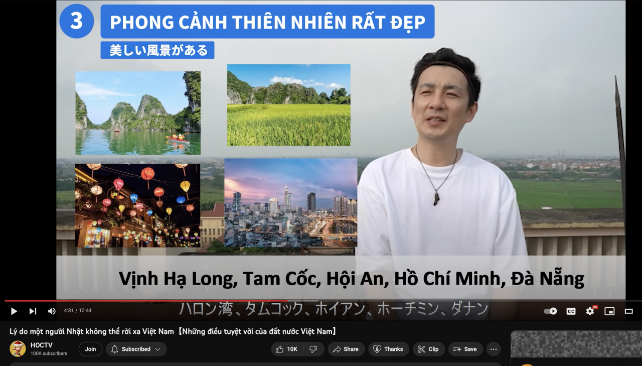 Nhiều người nước ngoài đam mê sáng tạo nội dung về Việt Nam