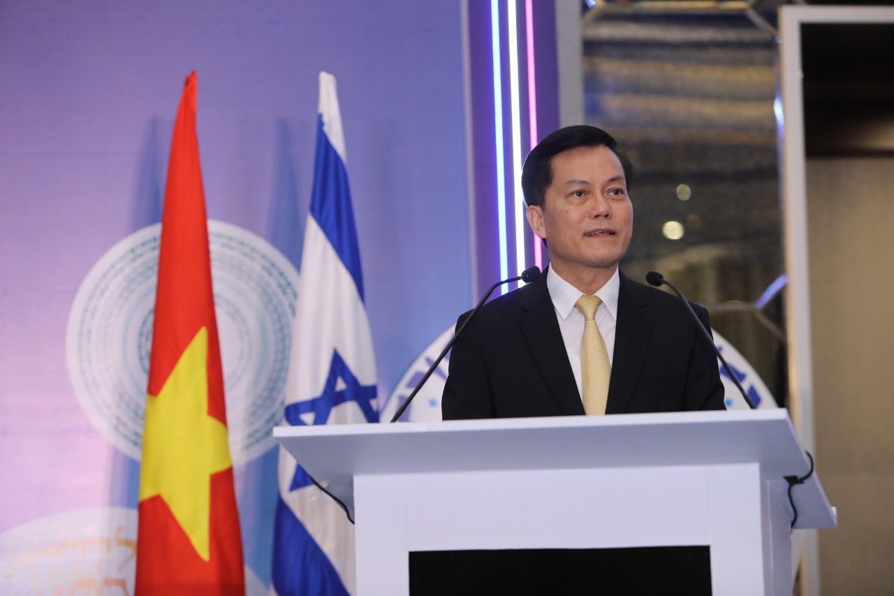 Thứ trưởng Bộ Ngoại giao Hà Kim Ngọc phát biểu tại Lễ kỷ niệm.