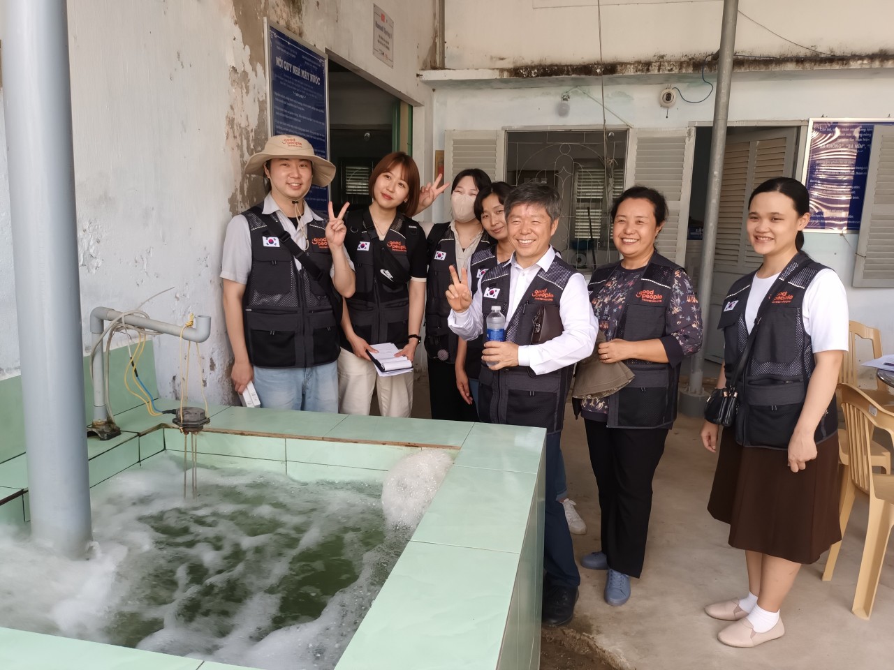 Tổ chức GPI/Hàn Quốc đến th​ăm và làm việc tại nhà máy nước Tân Hưng