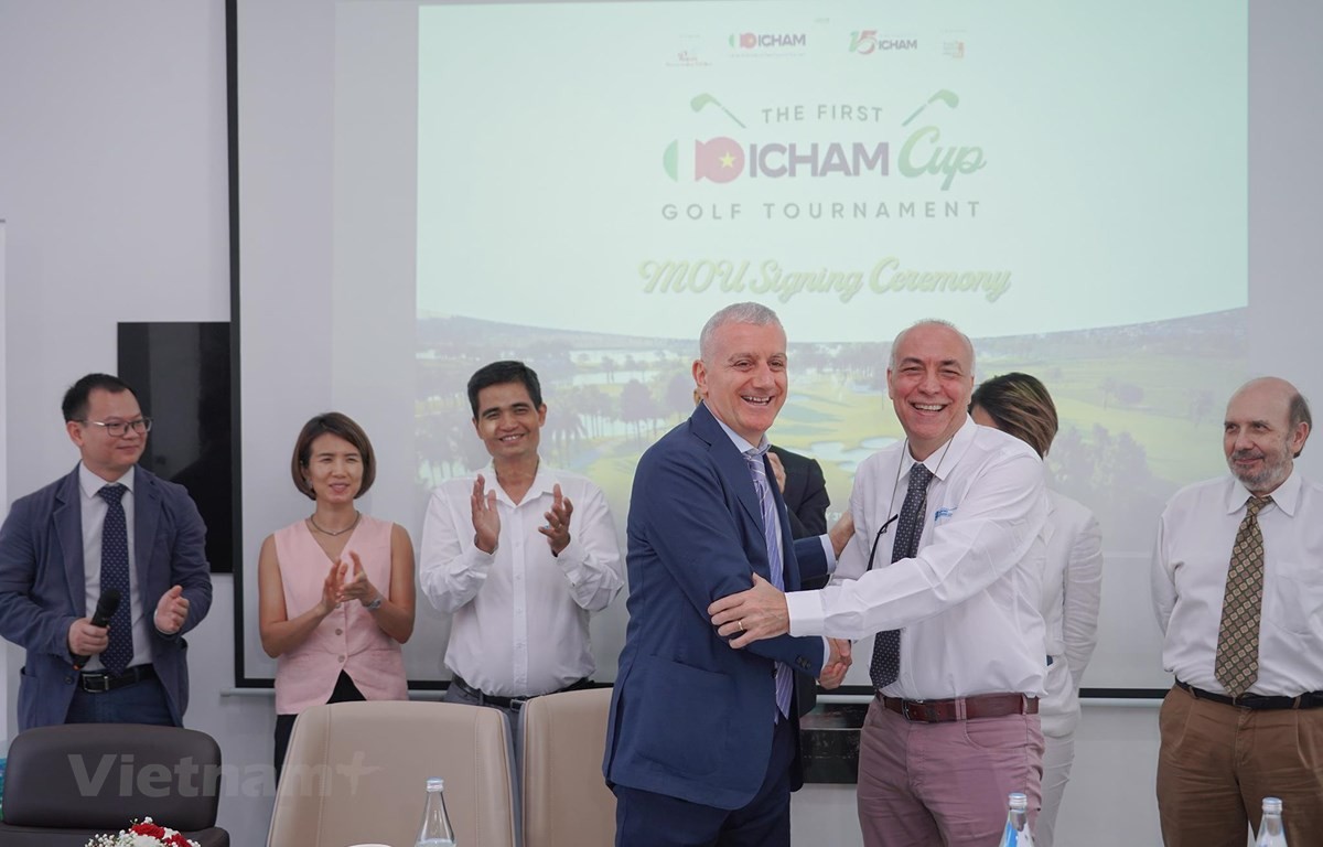 Giải golf ICHAM CUP: Cầu nối gắn kết 50 năm quan hệ Việt Nam-Italy | Thể thao | Vietnam+ (VietnamPlus)