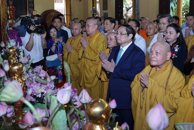 Đại lễ Phật đản Phật lịch 2567 - Dương lịch 2023 được tổ chức trang trọng (Ảnh: VGP/Nhật Bắc).