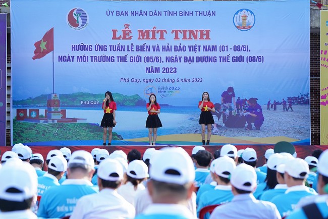 Bình Thuận Mít tinh hưởng ứng Tuần lễ Biển – Hải đảo Việt Nam