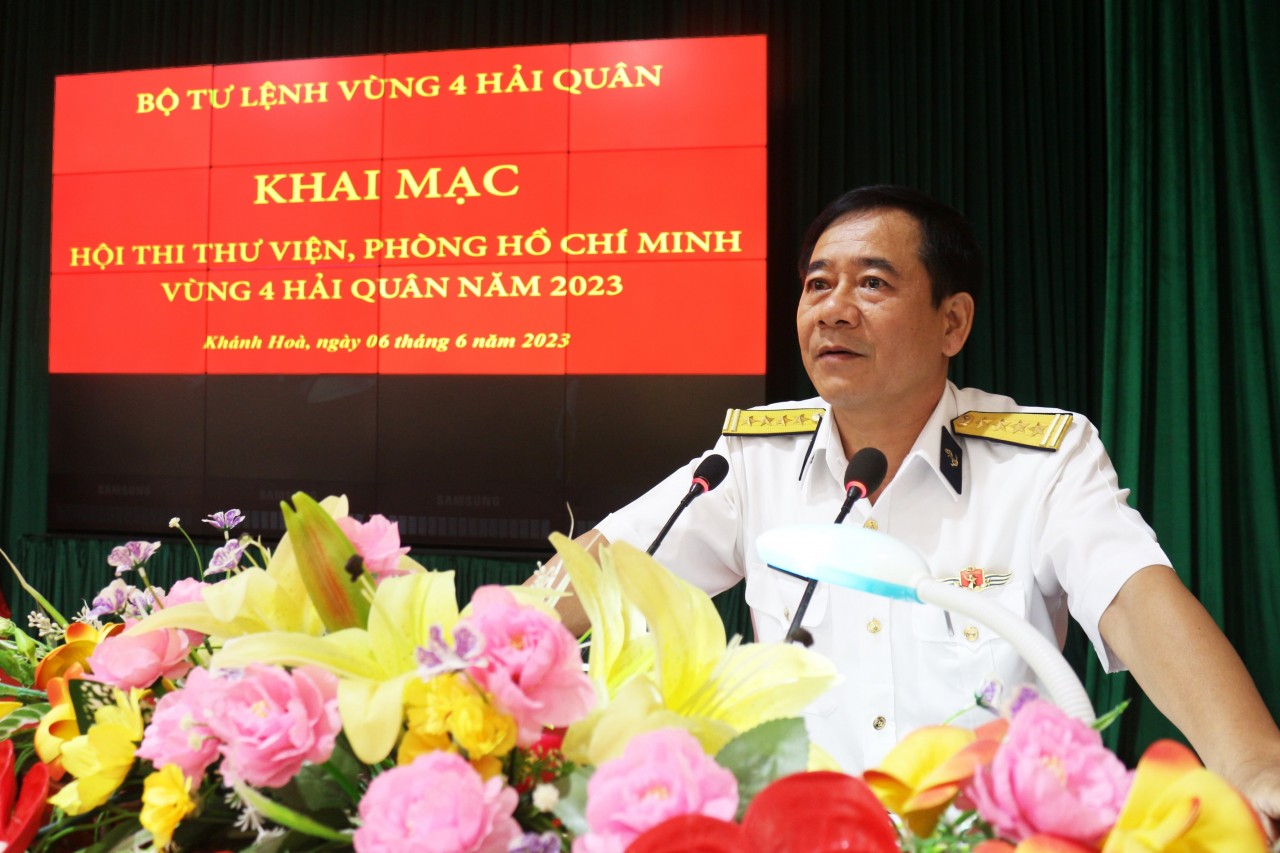 Vùng 4 Hải quân khai mạc Hội thi thư viện, Phòng Hồ Chí Minh năm 2023