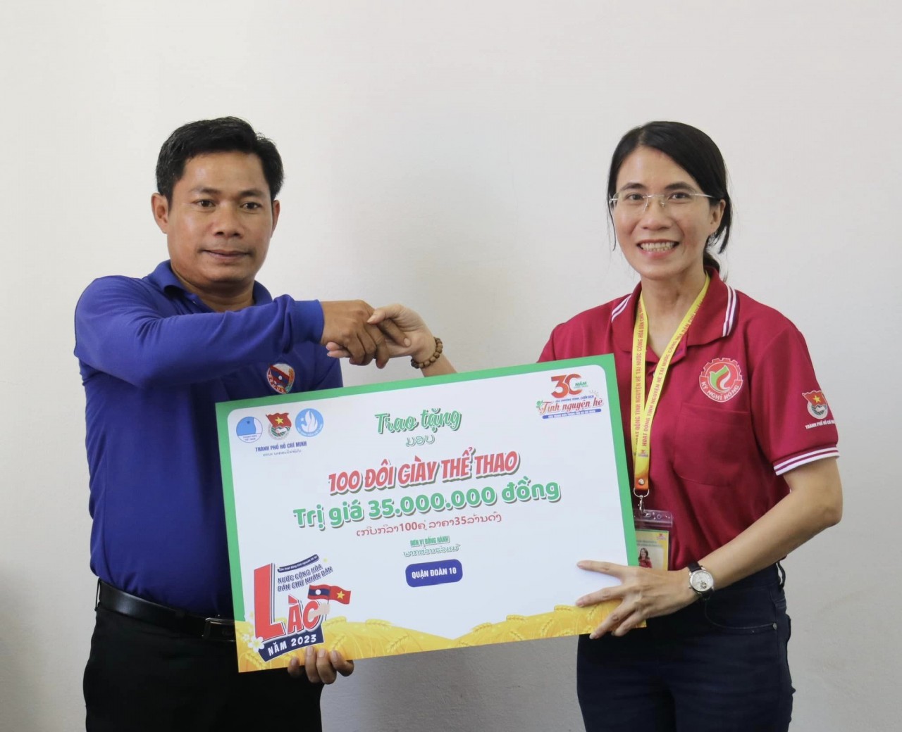 Hơn 80 cán bộ thành đoàn TPHCM tham gia hoạt động tình nguyện hè năm 2023 tại Lào