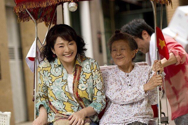 Một cảnh quay trong phim “Hòa cùng làn gió Việt” dựa trên câu chuyện của bà Komatsu Miyuki (Ảnh: KT).