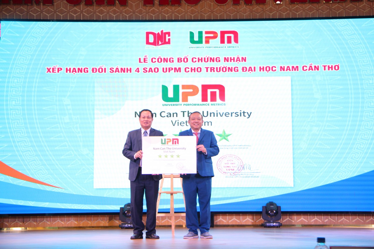 ĐH Nam Cần Thơ đạt xếp hạng đối sánh 4 sao tiêu chuẩn của UPM