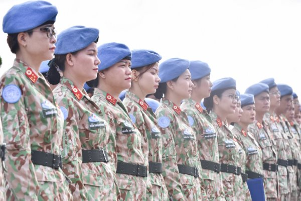 63 chiến sỹ Việt Nam chuẩn bị lên đường làm nhiệm vụ tại Nam Sudan