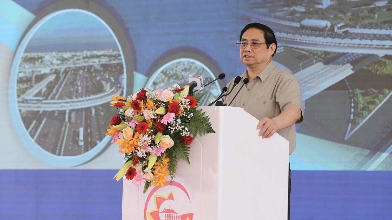 Thủ tướng Phạm Minh Chính phát lệnh khởi công đường Vành đai 4 vùng Thủ đô