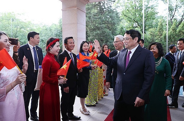 Thủ tướng gặp gỡ kiều bào tại Trung Quốc