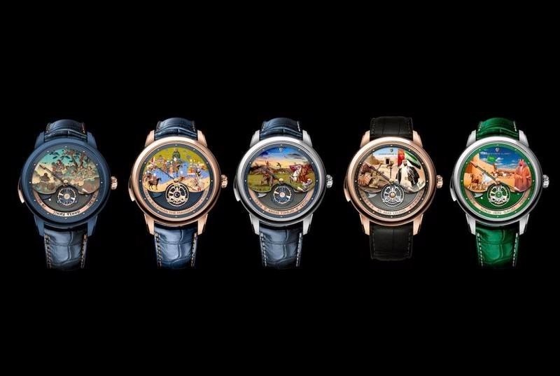 Một số mẫu trong bộ sưu tập đồng hồ tôn vinh các nhân vật lịch sử của Christophe Claret. (Ảnh: Watch Collecting Lifestyle)