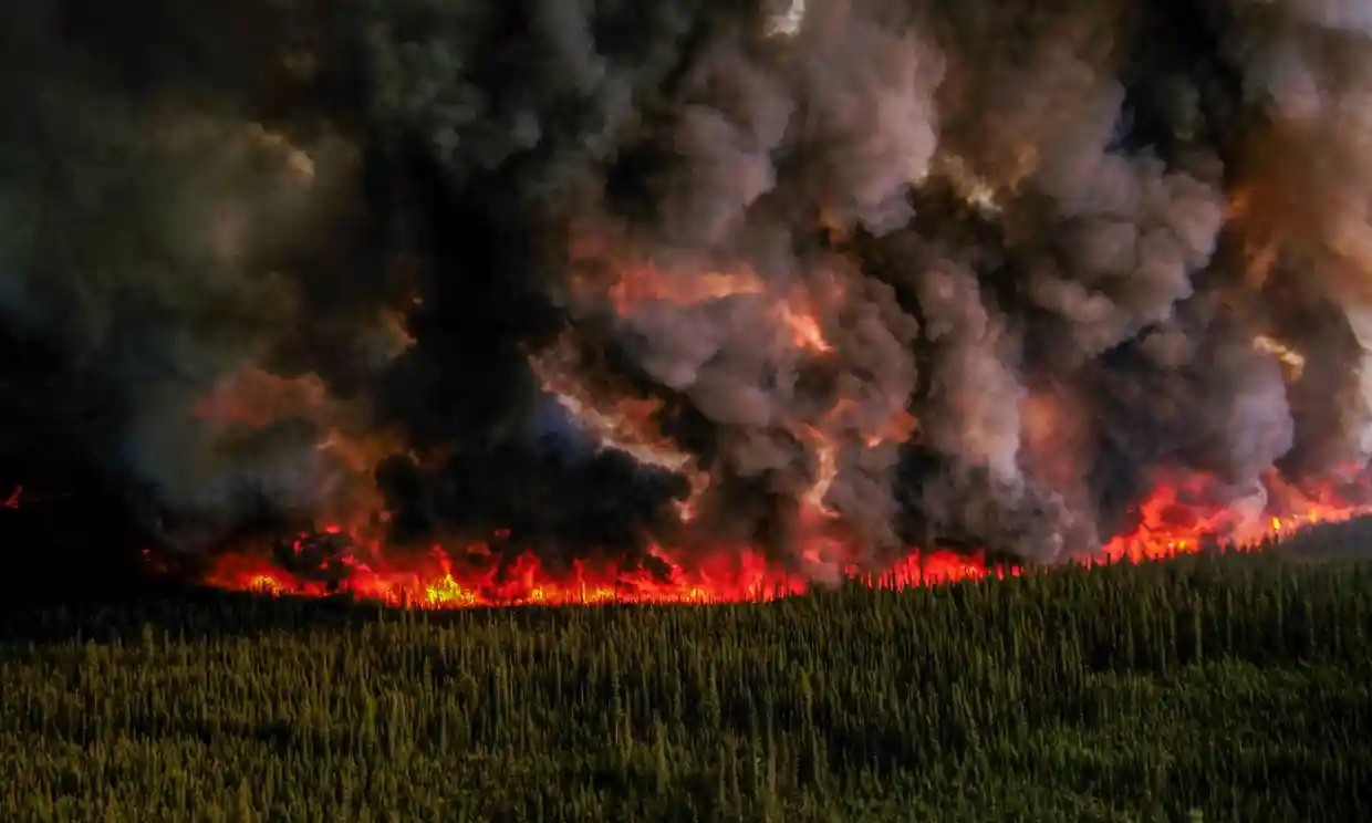 Cảnh tượng cháy rừng tại nhiều nơi ở Canada.
