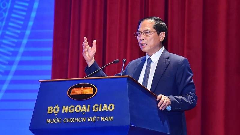 Bộ trưởng Ngoại giao Bùi Thanh Sơn phát biểu kết luận Hội nghị