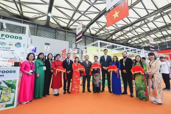 Gian hàng Việt Nam gây ấn tượng tại Hội chợ công nghiệp thực phẩm quốc tế SIAL Shanghai 2023