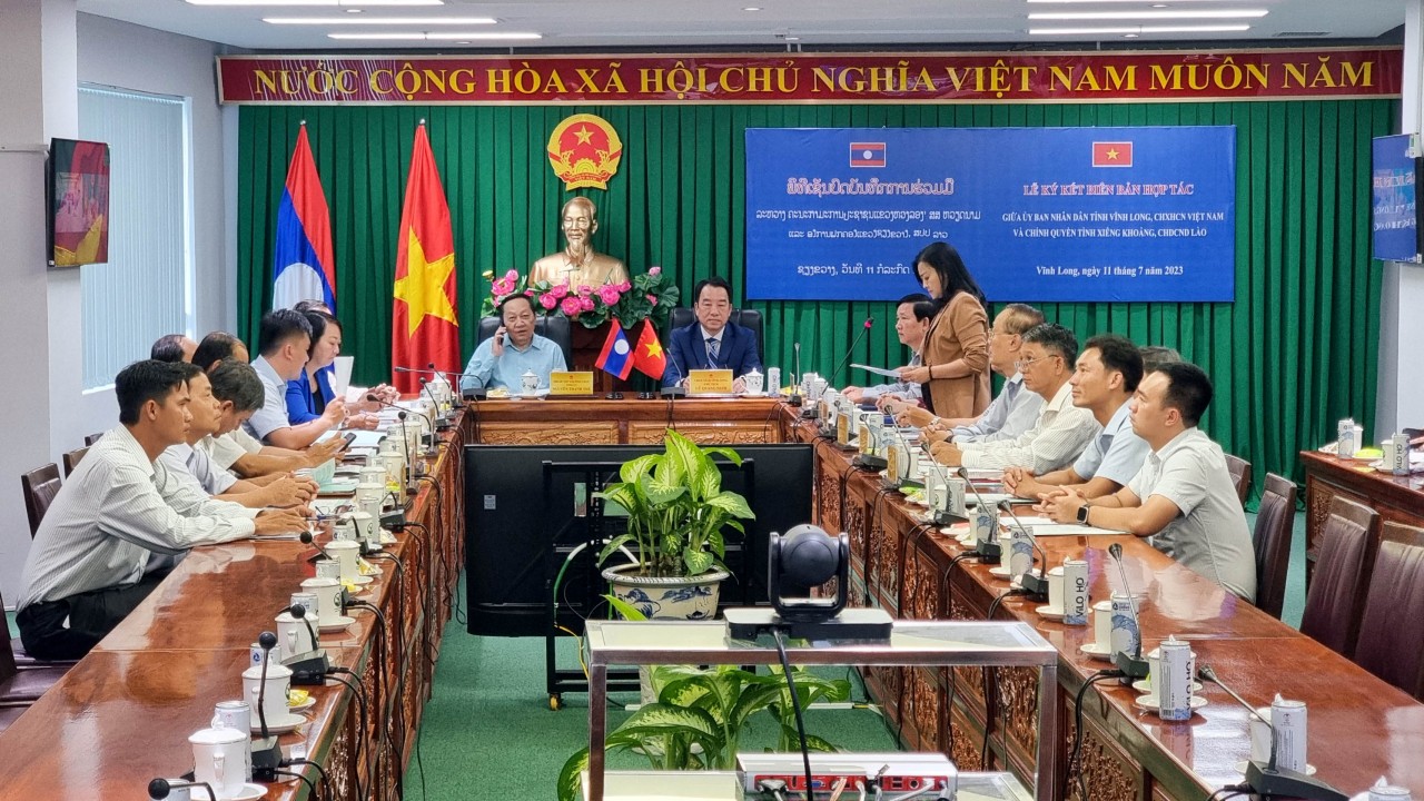 Vĩnh Long tăng cường hợp tác với tỉnh Xiengkhuang (Lào) trong nhiều lĩnh vực