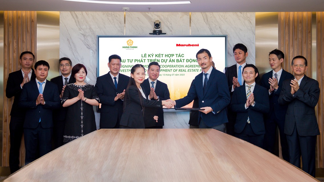 Tập đoàn Hưng Thịnh và Tập đoàn Marubeni ký kết hợp tác đầu tư phát triển dự án bất động sản.