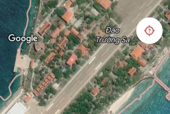 google maps da khoi phuc hinh anh co to quoc tren dao truong sa lon