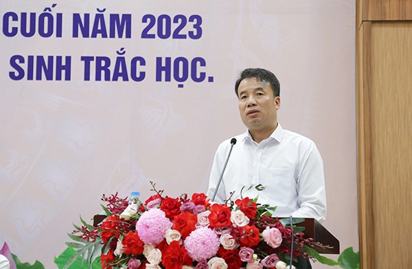 Tổng Giám đốc BHXH Việt Nam Nguyễn Thế Mạnh- Trưởng ban Chỉ đạo chuyển đổi số ngành BHXH Việt Nam phát biểu tại Hội nghị
