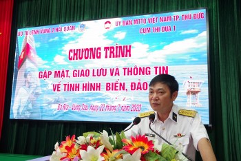 Bộ Tư lệnh Vùng 2 Hải quân tổ chức giao lưu, chia sẻ thông tin tình hình biển đảo